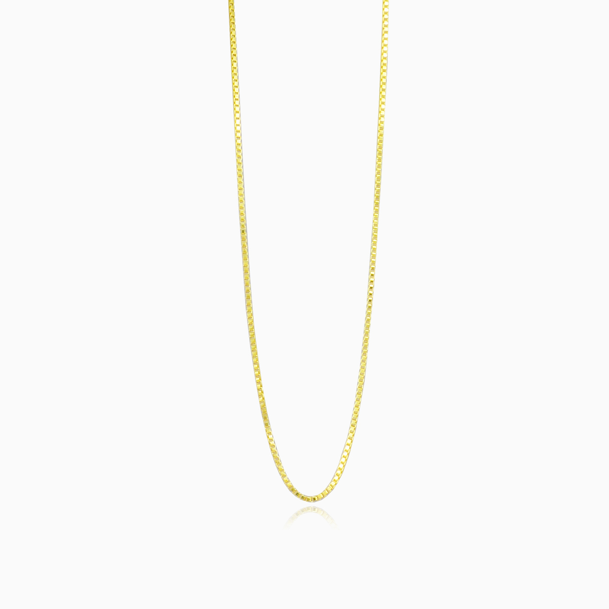 Thin box gold chain unisex Chains Harmony N.1