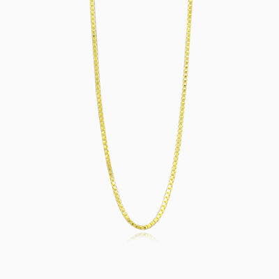 Gold box chain unisex Chains Harmony