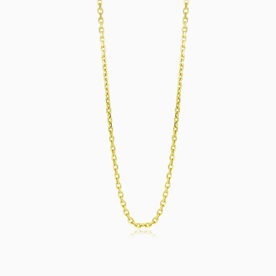 Solid gold cable chain unisex Chains Harmony