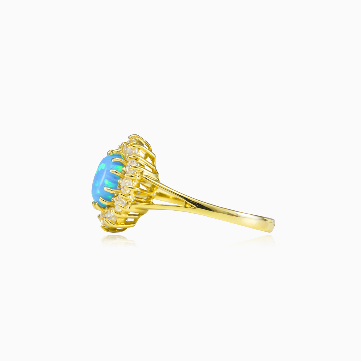 Royal gold blue opal ring woman Engagement rings Royal N.2