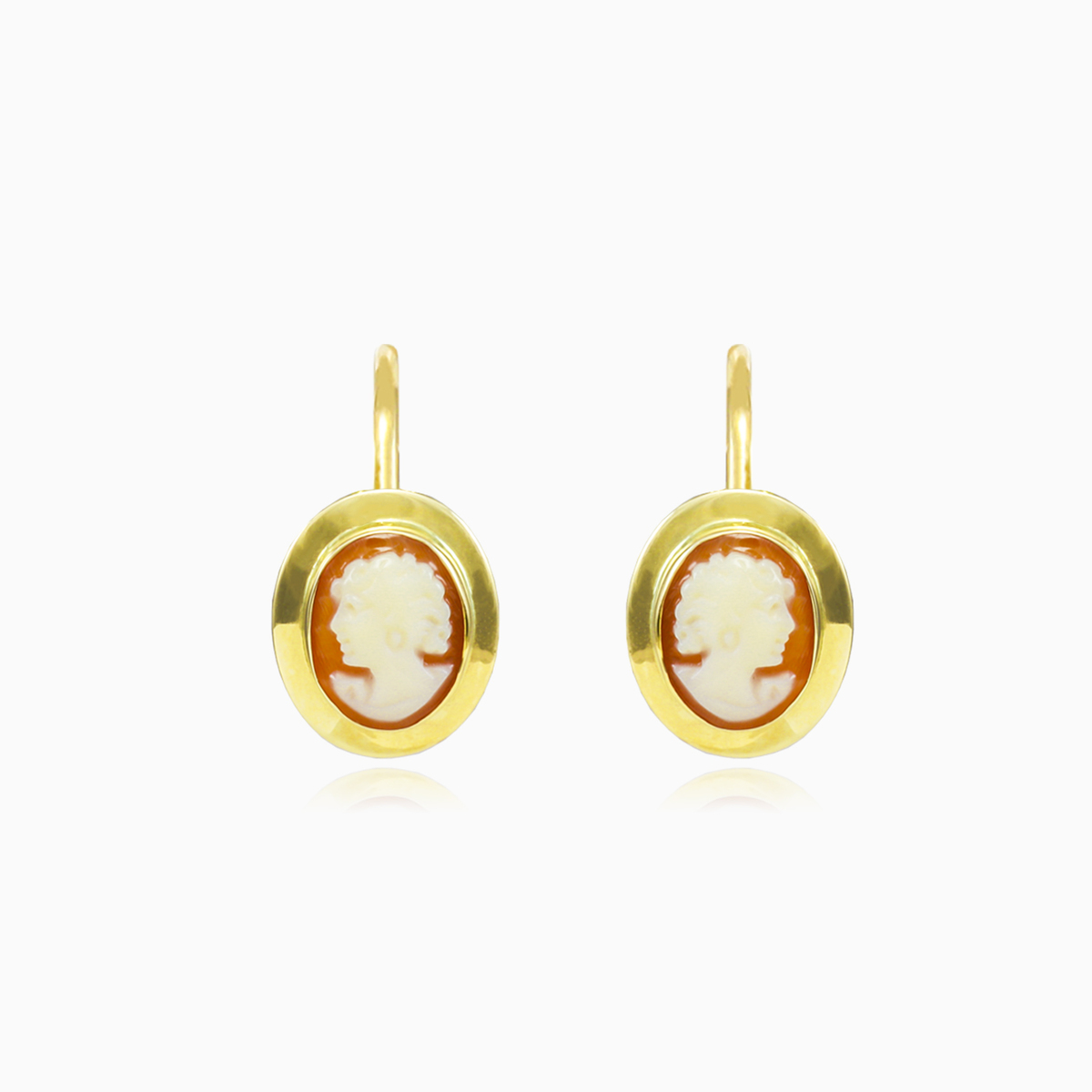 Gold cameo earrings woman Earrings Tinge N.1