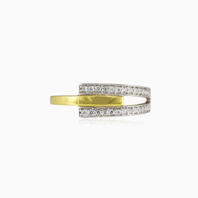 Three lines gold ring woman Rings Lustrous