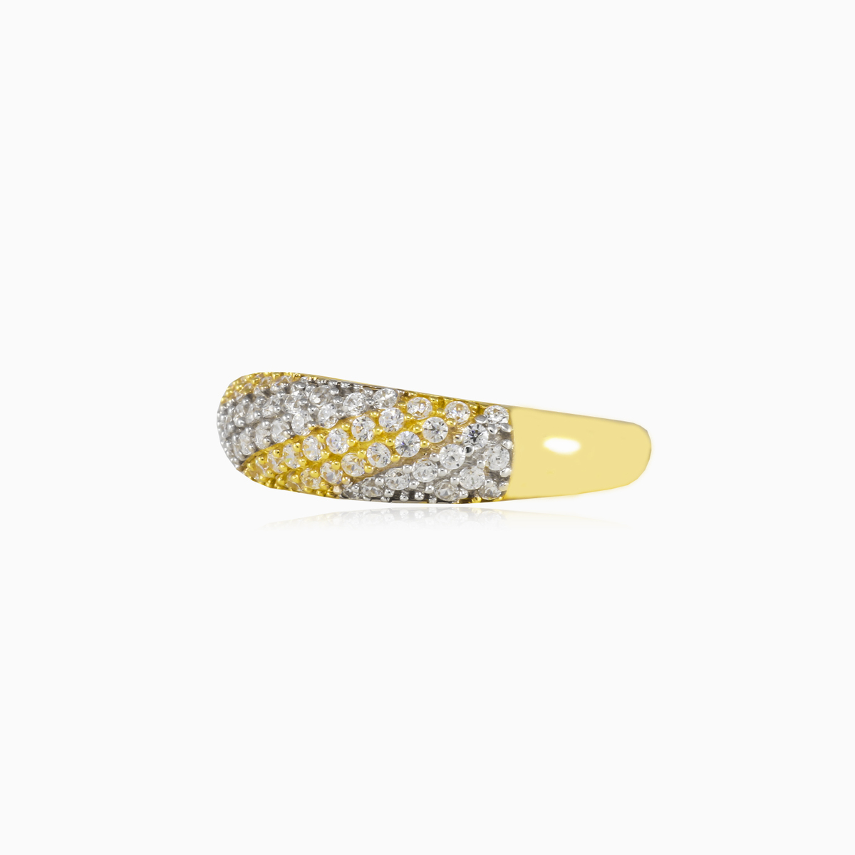 Shiny stripes gold ring Женские Обручальные кольца Lustrous N.2