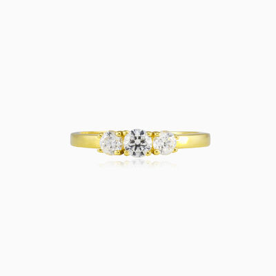 Classic trilogy gold ring woman Engagement rings Lustrous