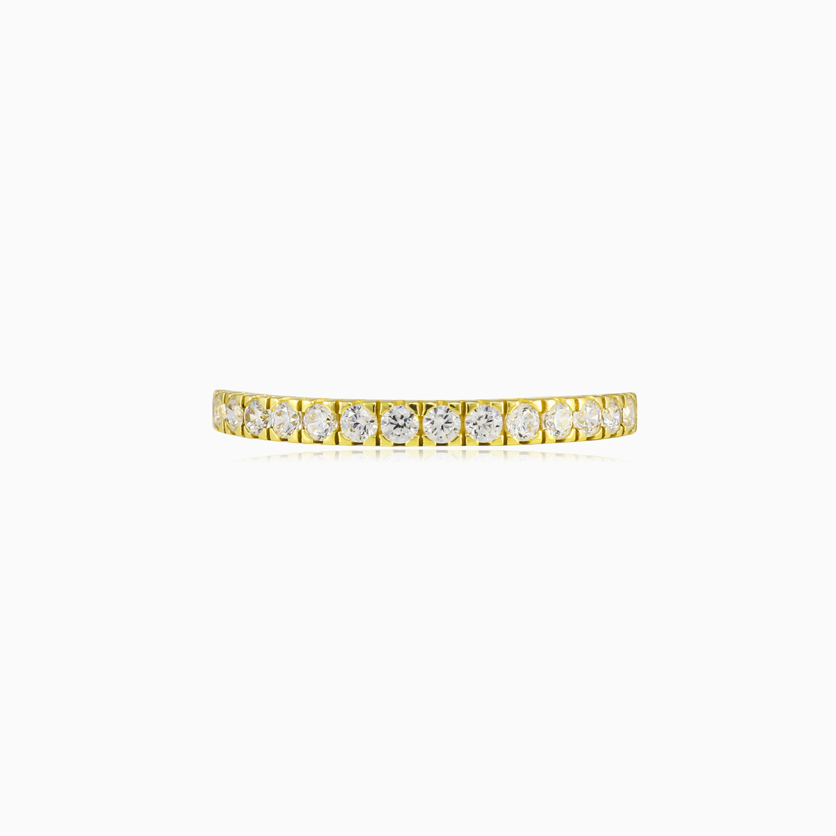 Anillo fino de oro con cristales mujer Anillos de boda Lustrous N.1