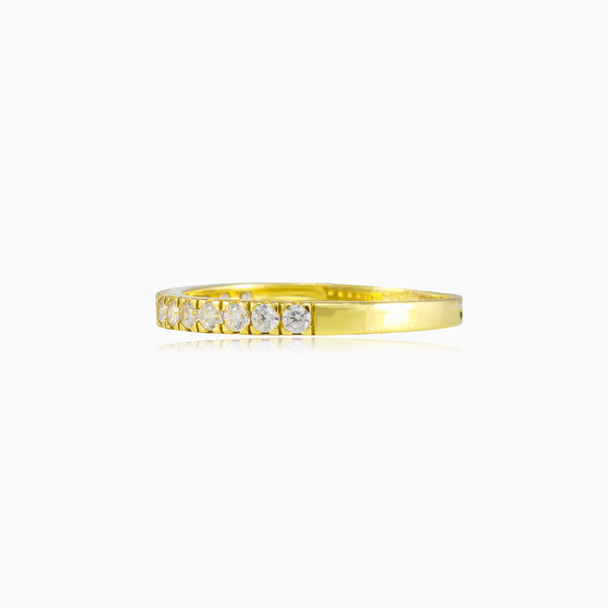 Anillo fino de oro con cristales mujer Anillos de boda Lustrous N.2