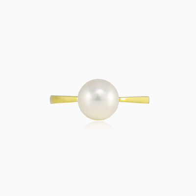 One pearl gold ring woman Rings Lustrous