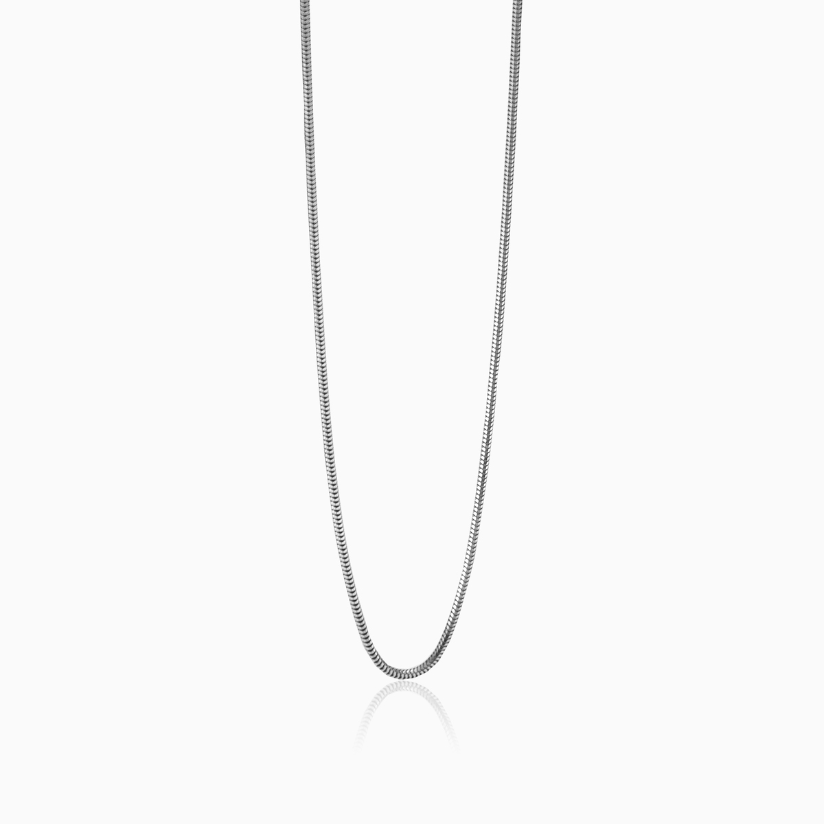 Cadena de oro blanco	 unisex Cadenas Lustrous N.1