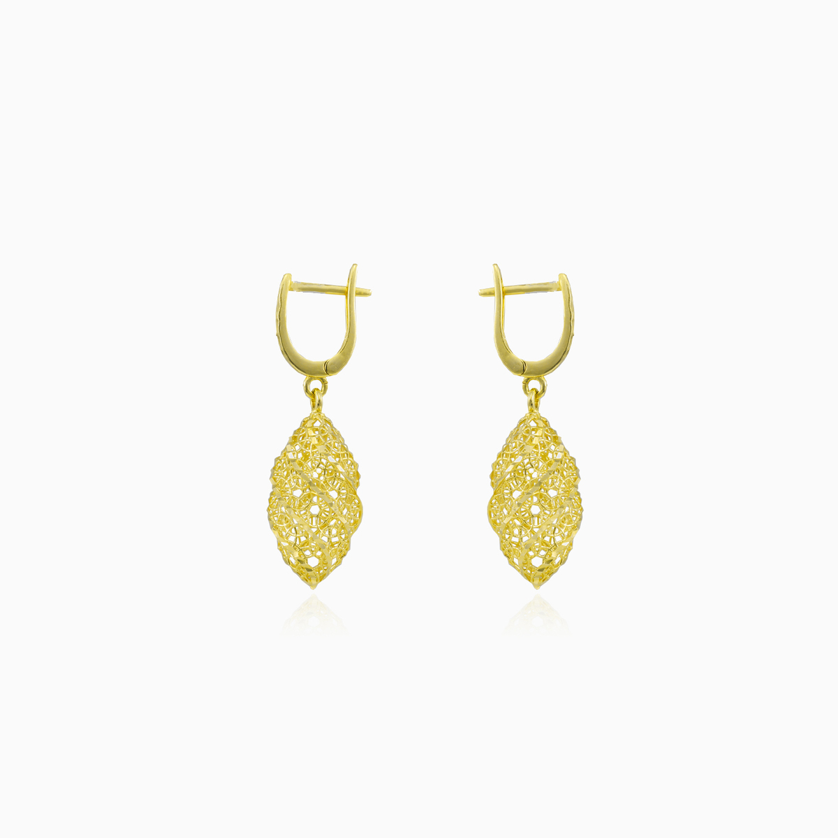 Filigrane Gold-Ohrringe zum Baumeln Frauen Ohrringe Lustrous N.2