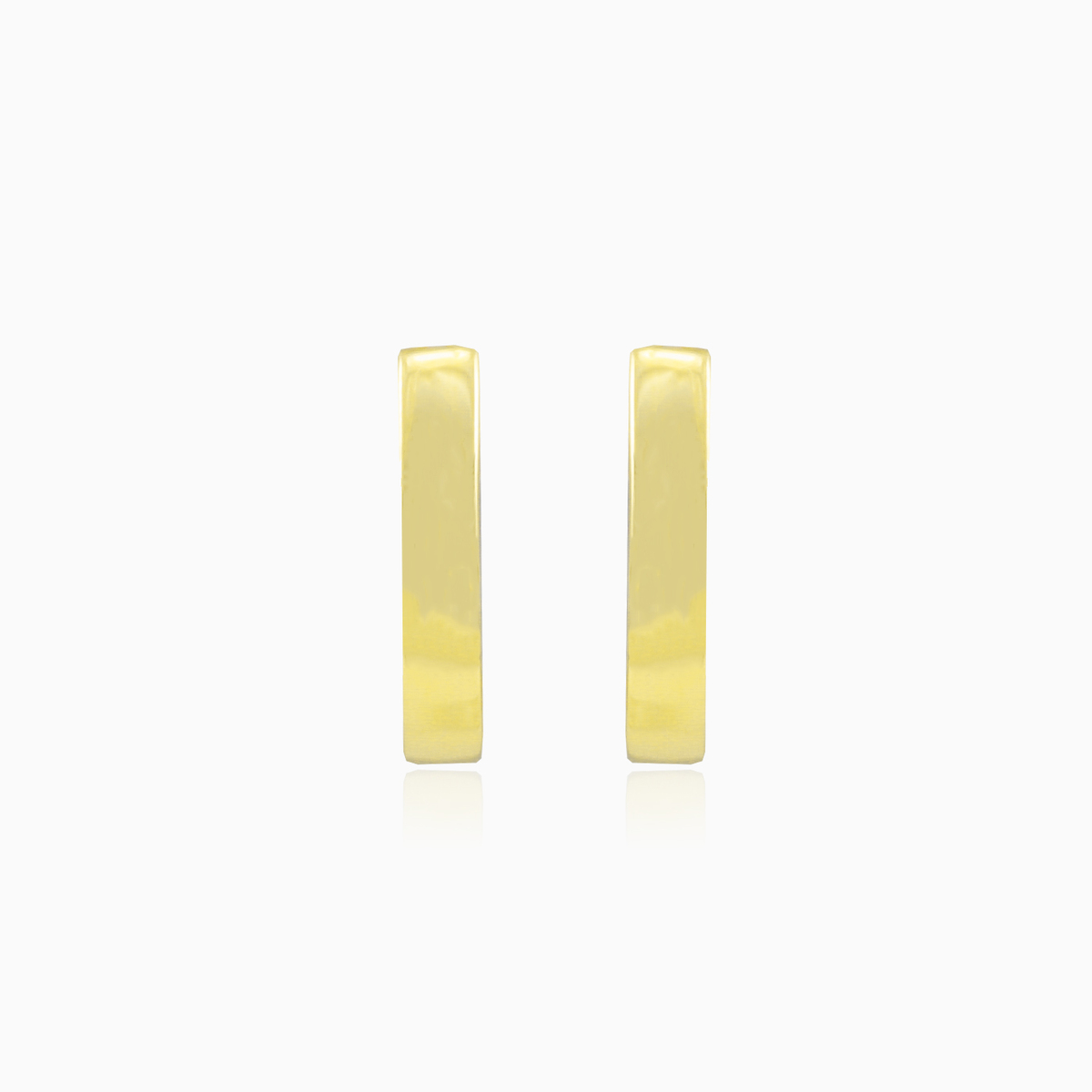Minimalistische Gold-Ohrringe Frauen Ohrringe High polished N.1
