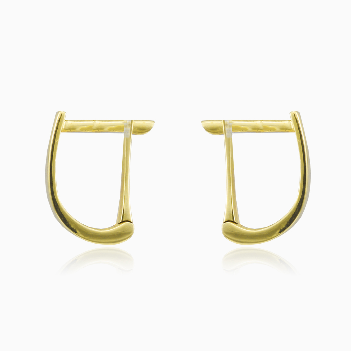 Minimalistische Gold-Ohrringe Frauen Ohrringe High polished N.2