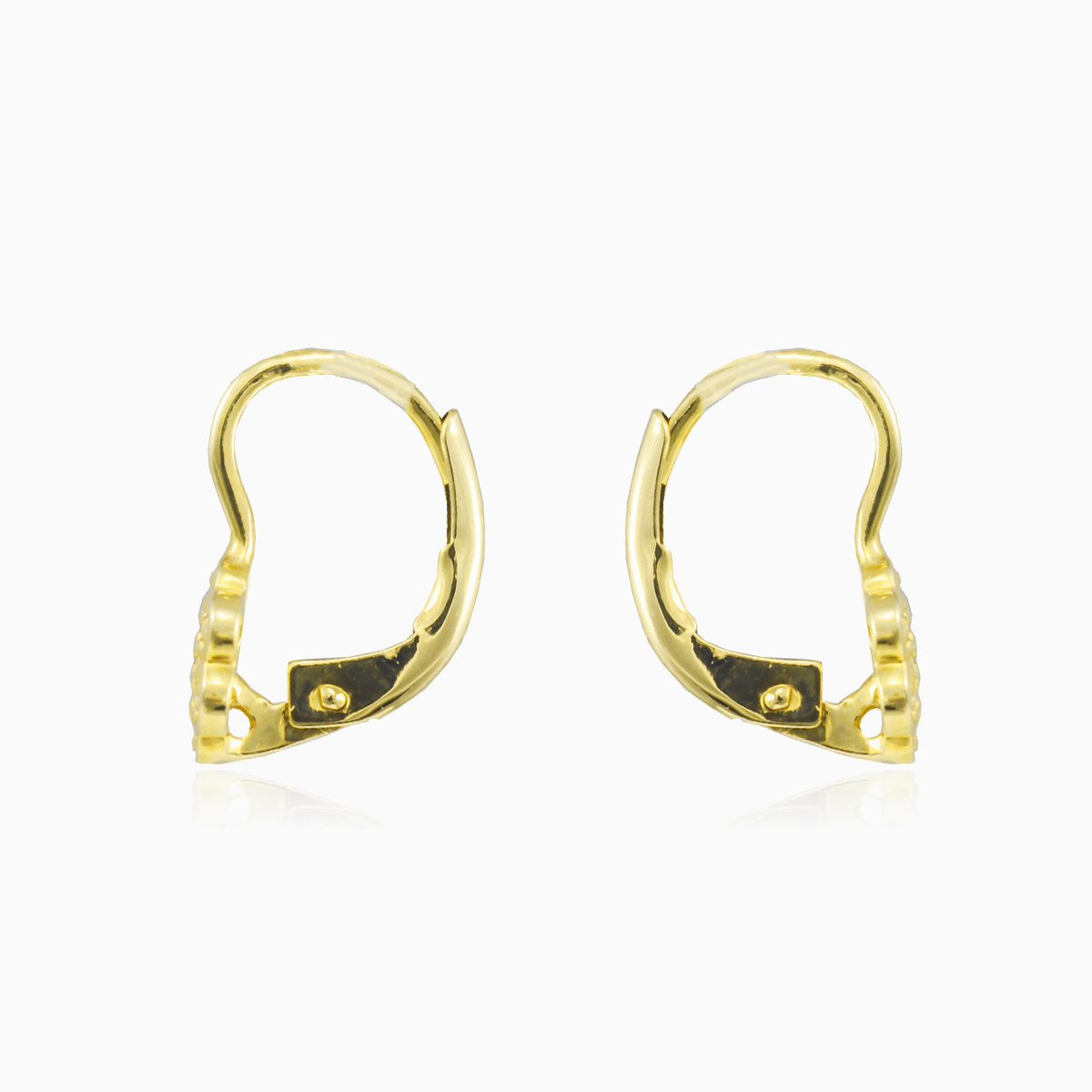 Boucles d'oreilles fleur en or et cristaux femme Boucles d'oreilles Flower N.2