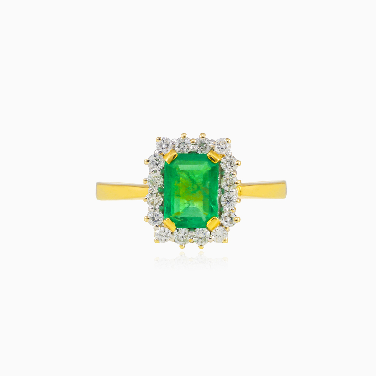 Royal emerald diamond ring Женские Помолвочные кольца Brillantino N.1
