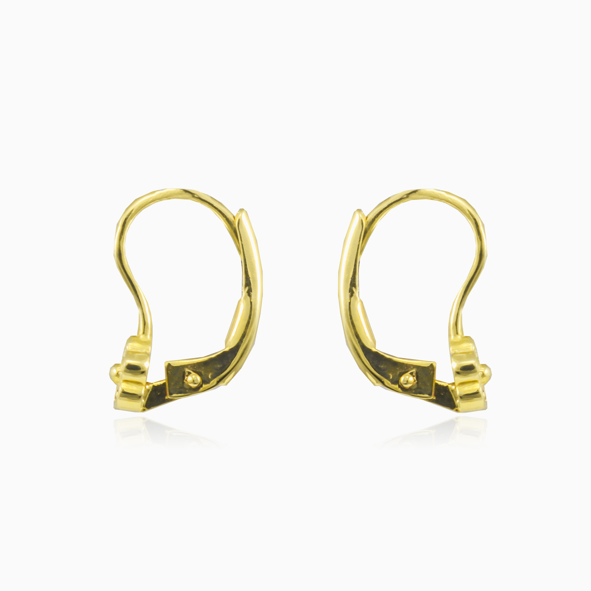 Pendientes flor de oro pequeños mujer Pendientes Flower N.2