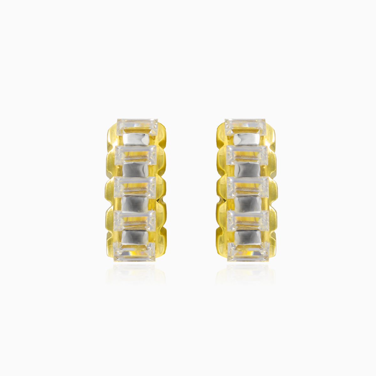 Pendientes Art Deco de oro mujer Pendientes Lustrous N.1