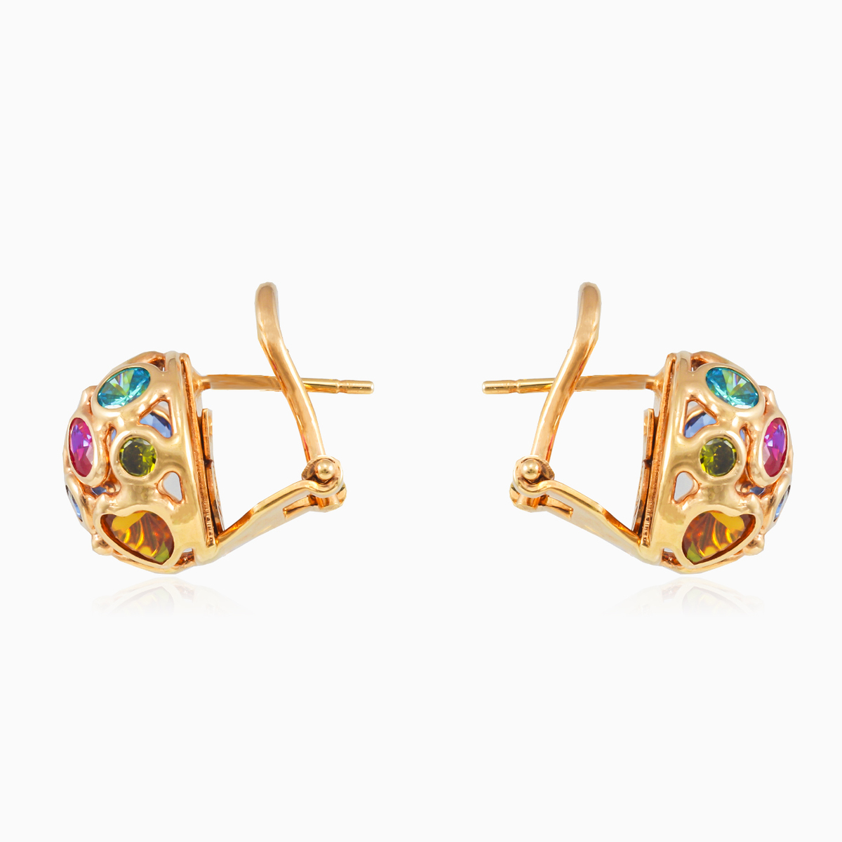 Anillo Mosaico ovalado de oro mujer Pendientes Mosaico N.2