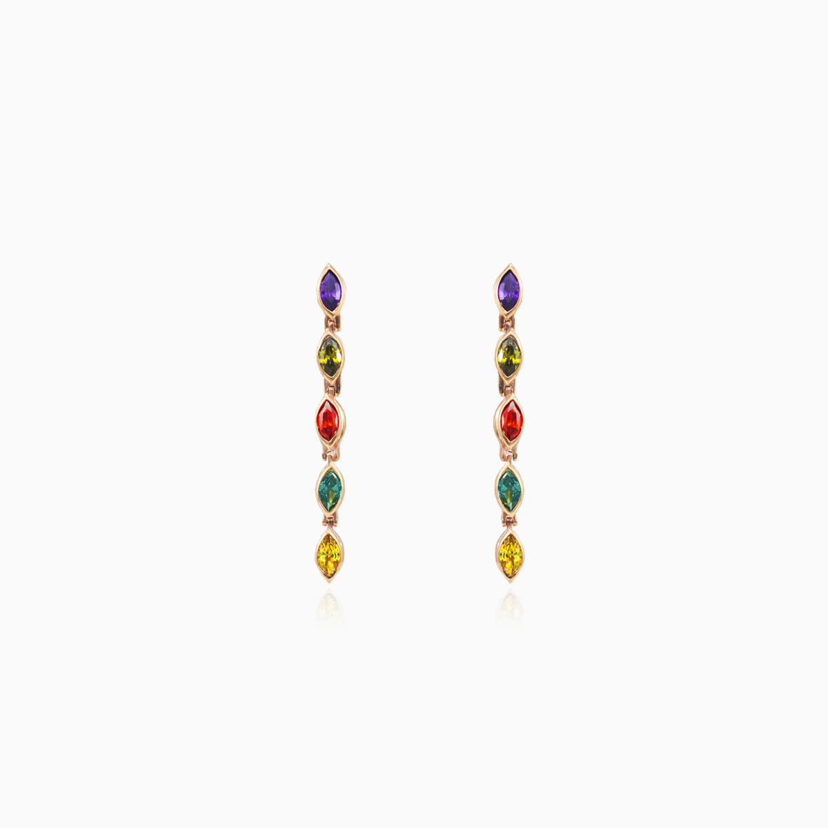 Pendientes colgantes marquesa Mosaico de oro	 mujer Pendientes Mosaico N.1