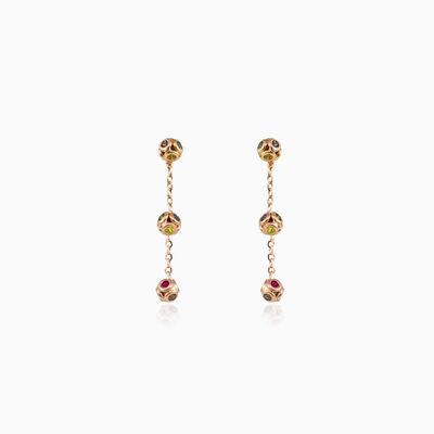 Mosaico dangling three balls earrings Женские Серьги Mosaico
