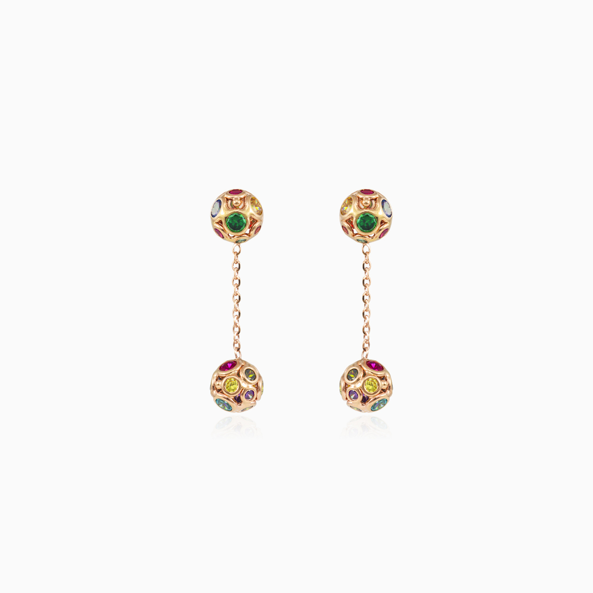 Mosaico chain dangling earrings Женские Серьги Mosaico N.1