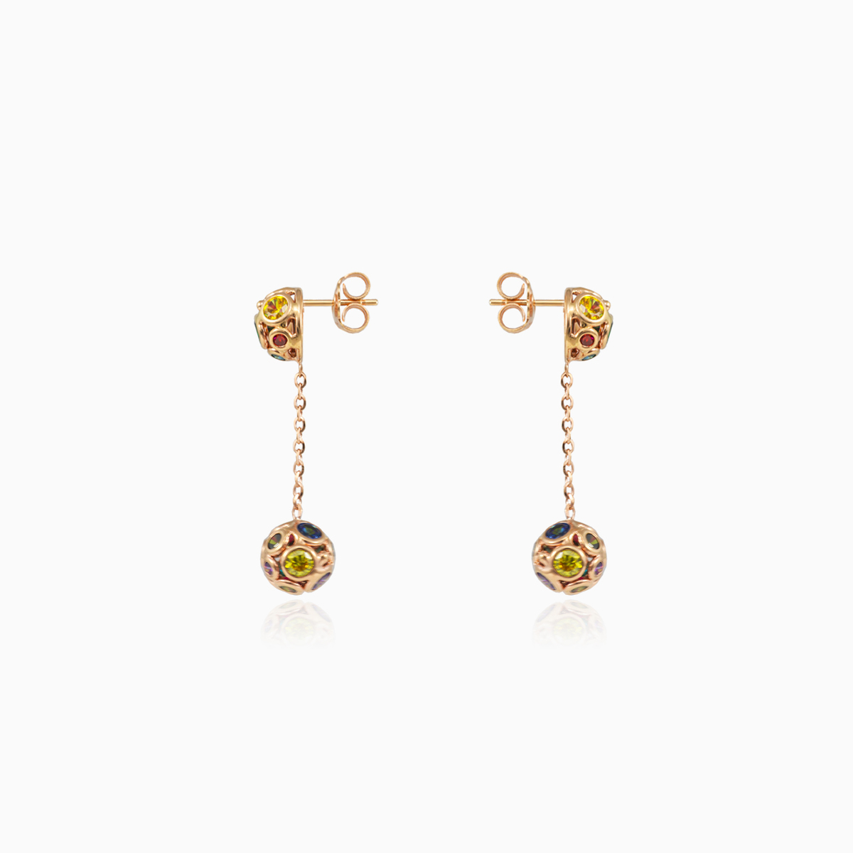 Mosaico chain dangling earrings Женские Серьги Mosaico N.2