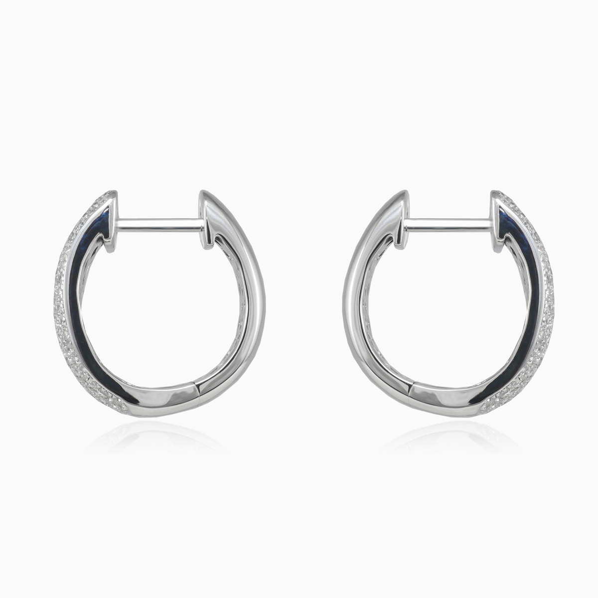 Pave gold diamond earrings woman Earrings Brillantino N.2