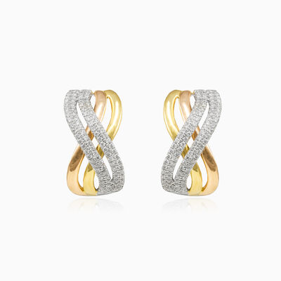 Tri-color diamond earrings woman Earrings Brillantino