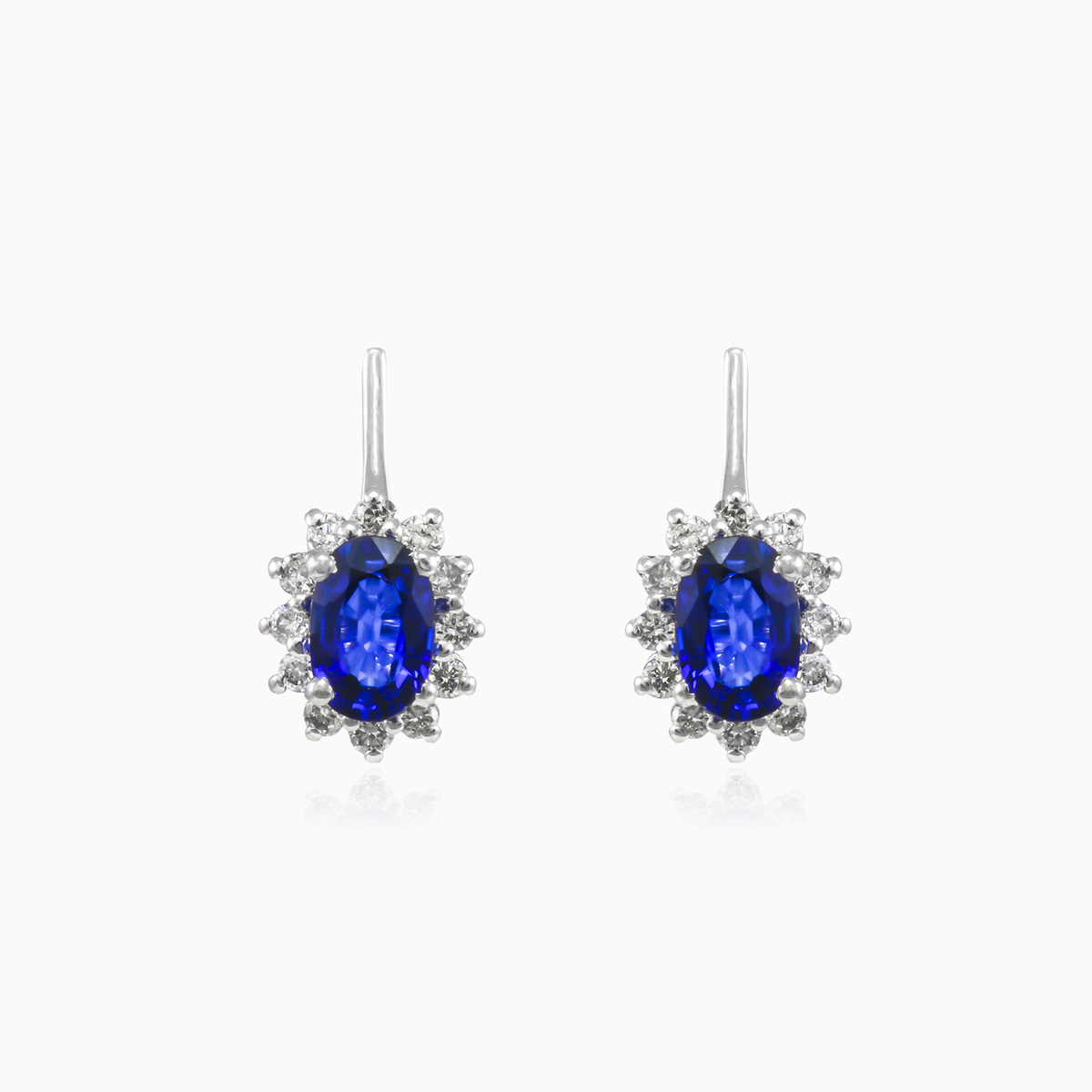 Royal oval sapphire earrings woman Earrings Brillantino N.1