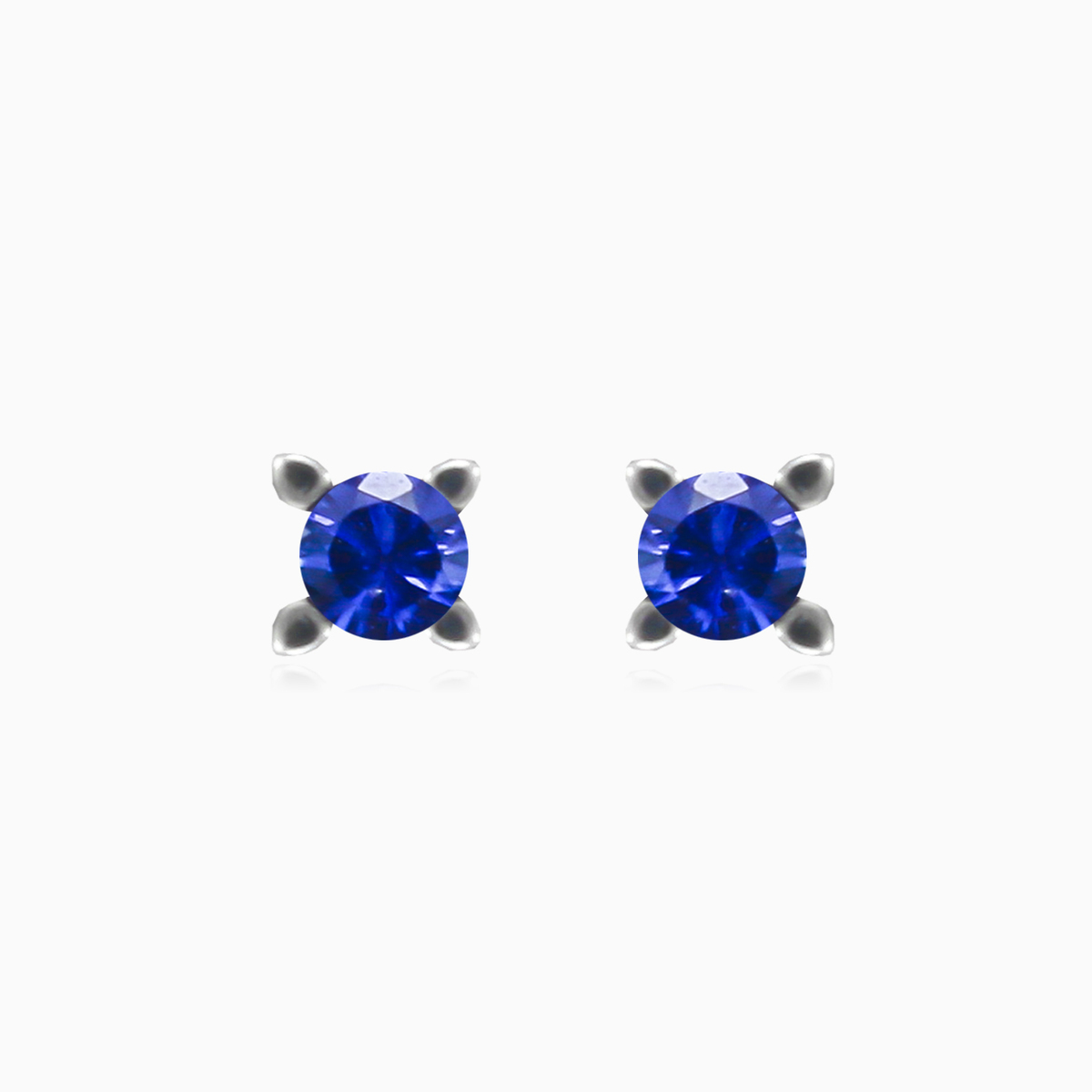 Sapphire gold studs unisex Серьги Tinge N.1