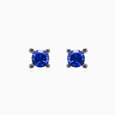 Sapphire gold studs unisex Earrings Tinge