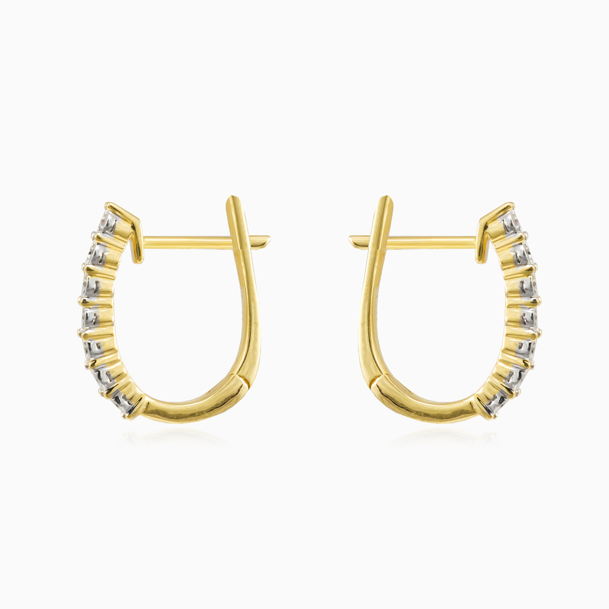 Boucles d'oreilles à ligne de diamant femme Boucles d'oreilles Brillantino N.2