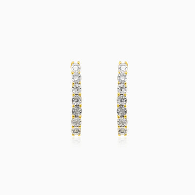 One line diamond earrings woman Earrings Brillantino
