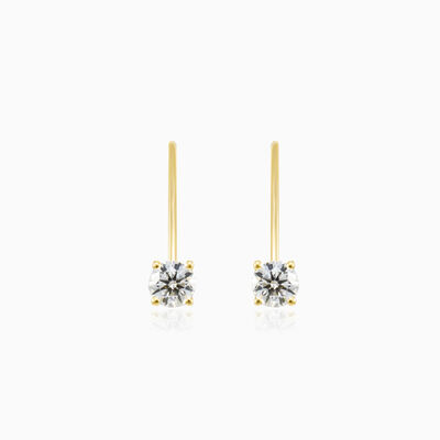 Diamant-Ohrringe mit Hebelverschluss Frauen Ohrringe Brillantino