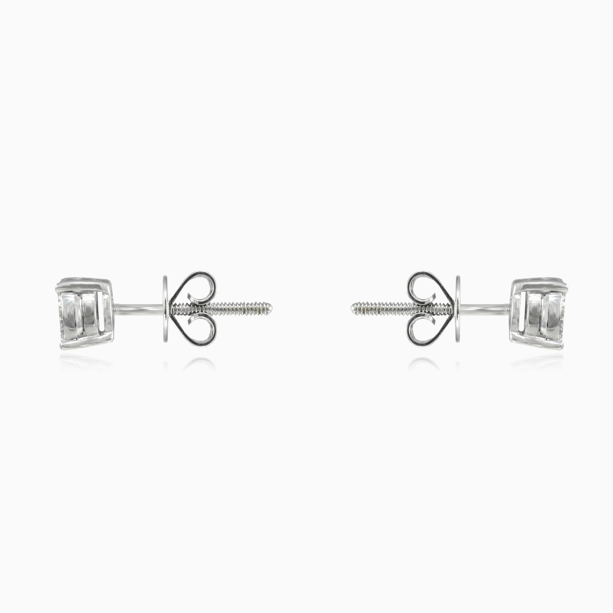 Round halo diamond studs unisex Серьги Brillantino N.2