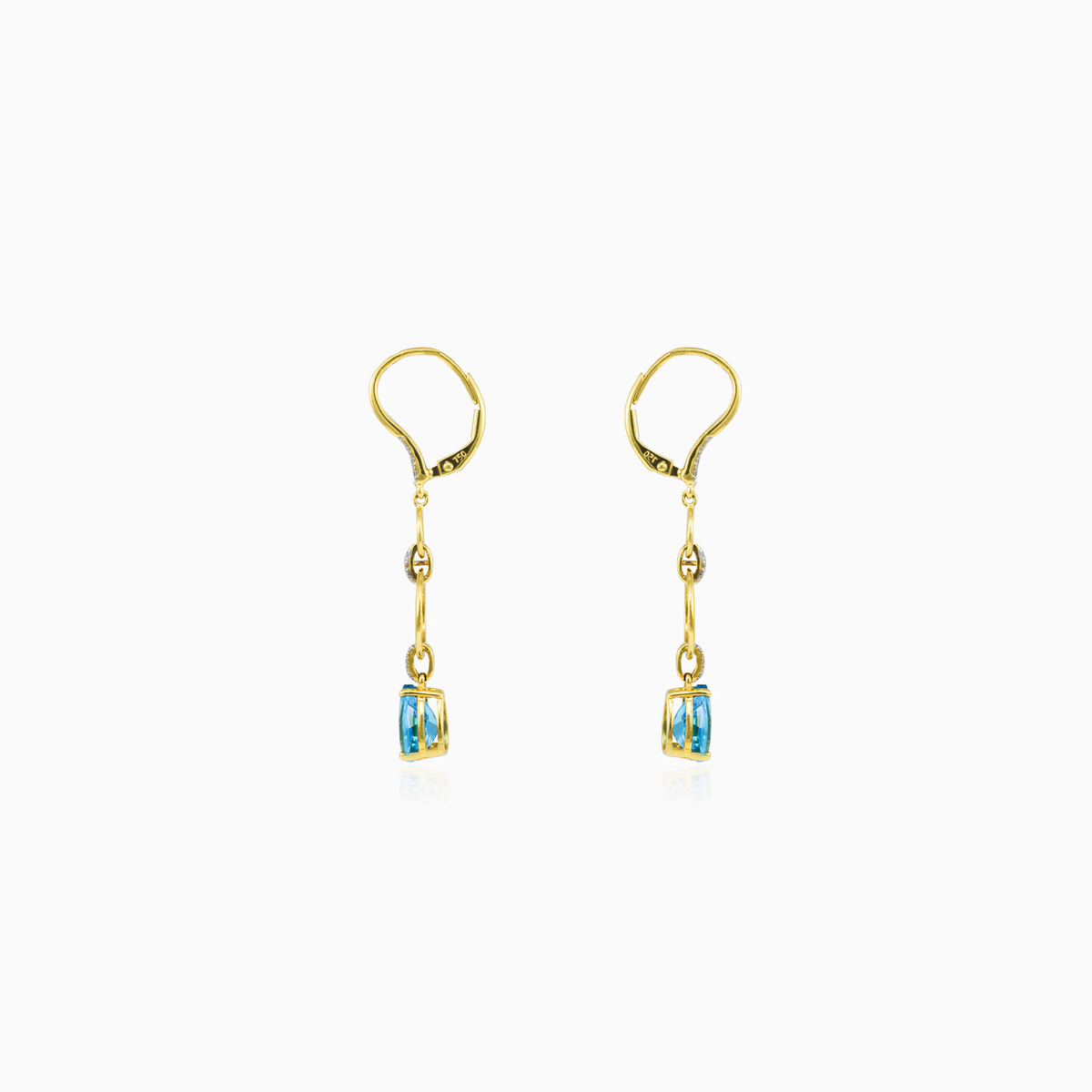 Dangling pear topaz earrings woman Earrings Brillantino N.2