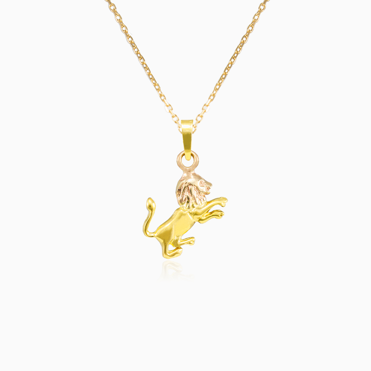 Pendentif en or Léo zodiaque unisex Pendentifs signes du zodiaque N.1