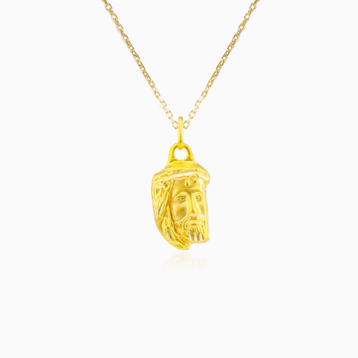 Pendentif Jésus en or jaune unisex Pendentifs Santa Croce N.1
