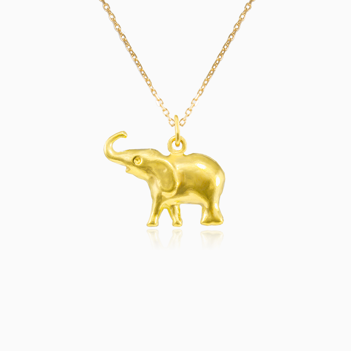 Elephant gold pendant unisex Pendants Animale N.1
