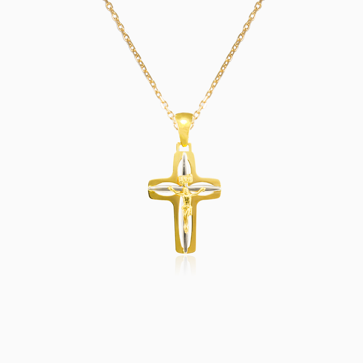 Bicolor gold cross unisex Подвески Santa Croce N.1