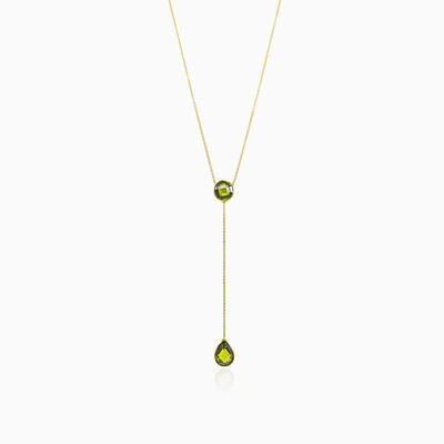 Two stone gold necklace woman Necklaces Tinge