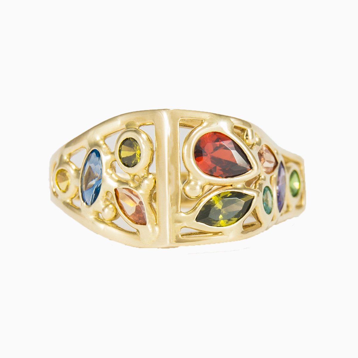 Anillo asimétrico de mosaico mujer Anillos Mosaico N.2