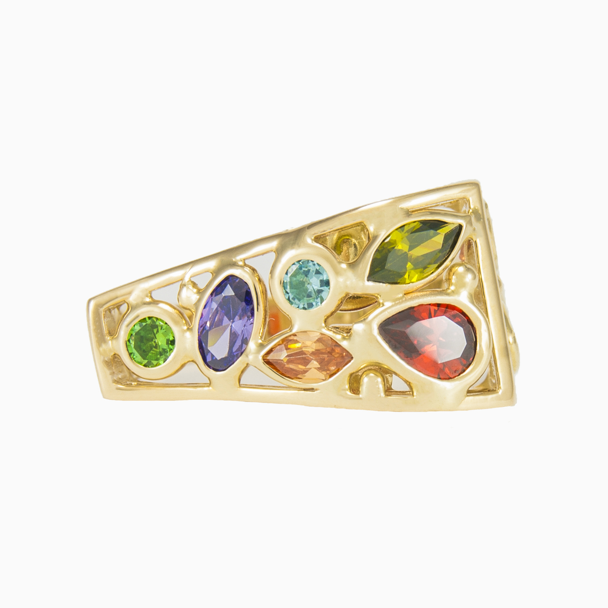 Anillo asimétrico de mosaico mujer Anillos Mosaico N.6