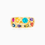 Anillo de banda ancha de mosaico  mujer Anillos Mosaico