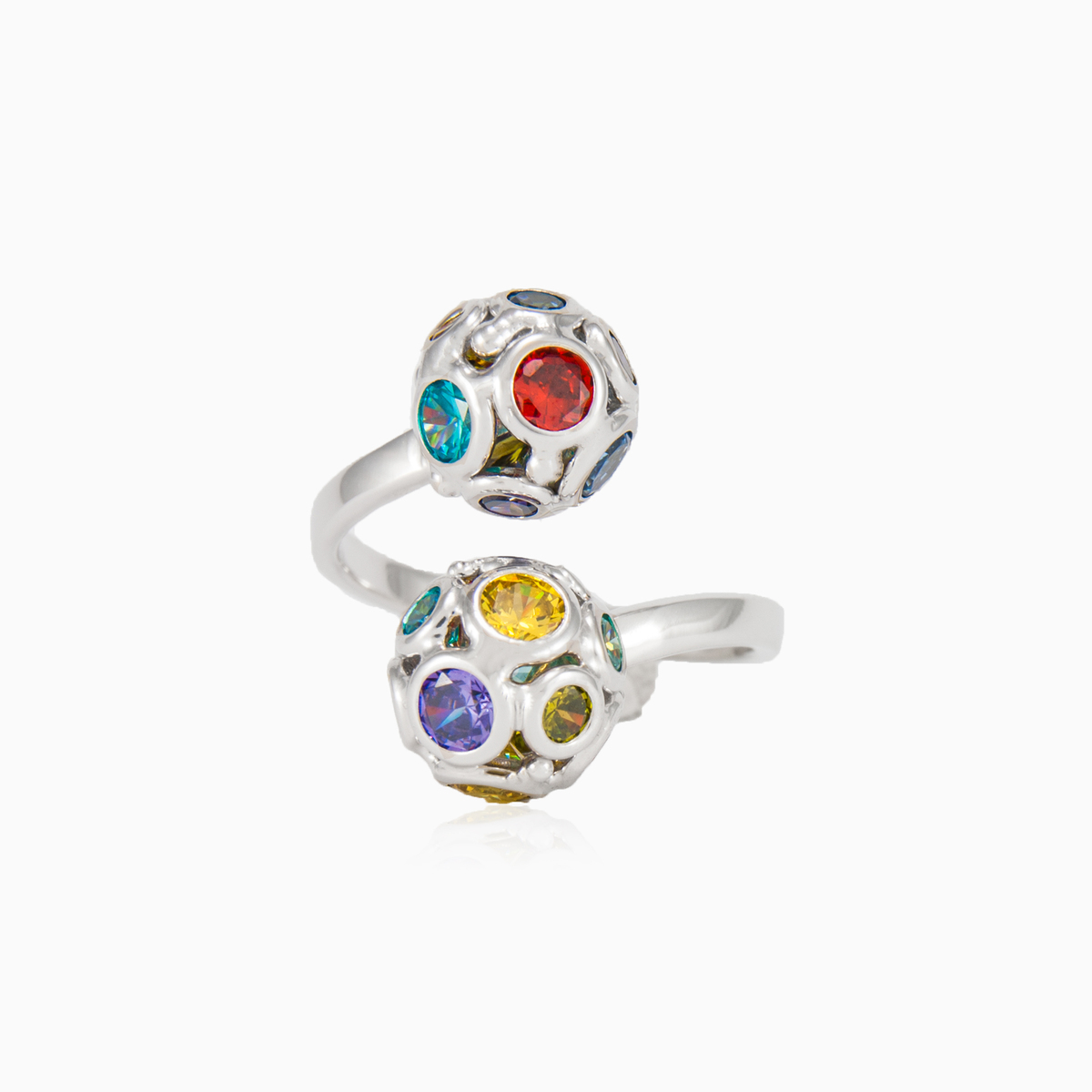 Anillo abierto de cuentas de mosaico mujer Anillos Mosaico N.1