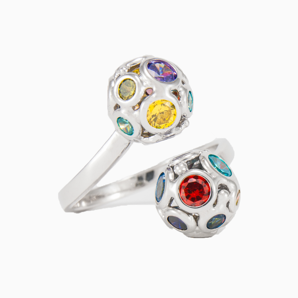 Anillo abierto de cuentas de mosaico mujer Anillos Mosaico N.2