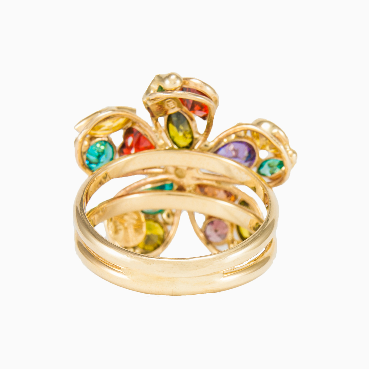 Bague Mosaïco à fleurs jaunes femme Bagues Mosaico N.5