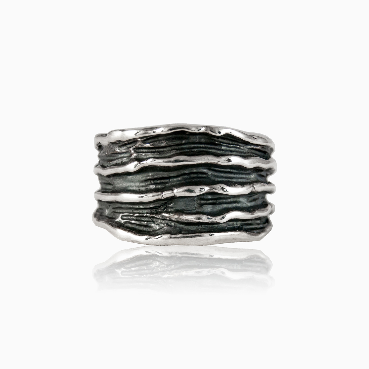 Silver wire ring unisex Rings Detallado N.1
