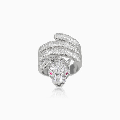 Tigre en spirale femme Bagues Animale