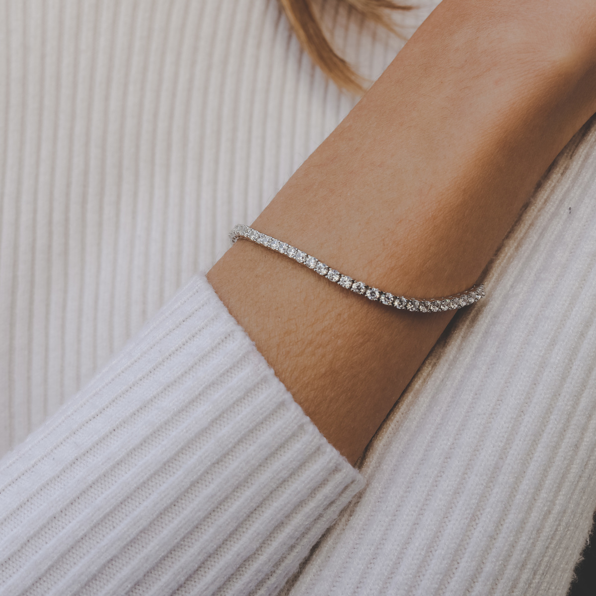Adjustable tennis bracelet unisex Bracelets Shine bright N.3