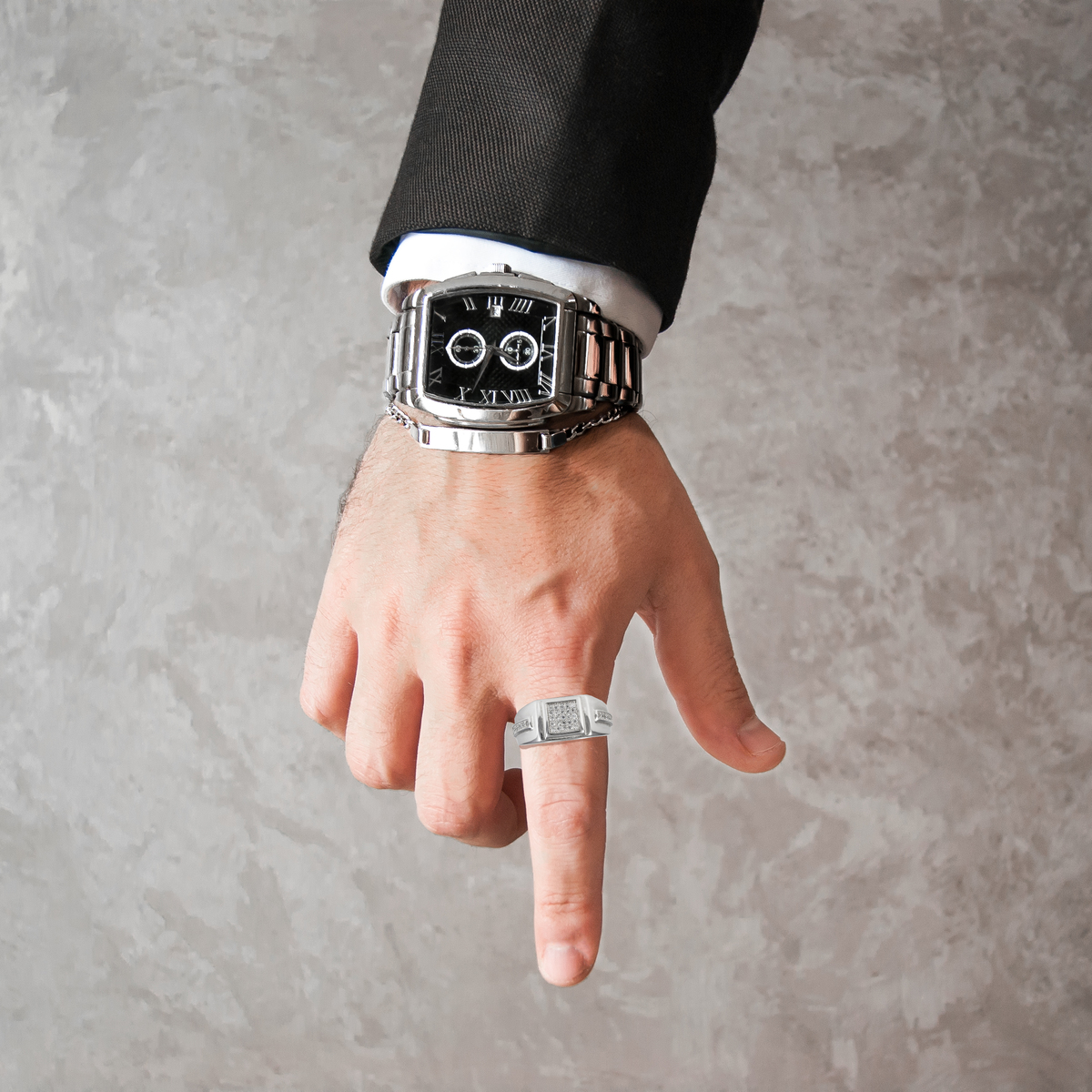 Bague en cristal homme Bagues Shine bright N.3