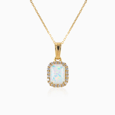 Rectangle opal pendant woman Pendants Royal